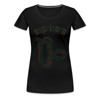 Thumbnail for Women's Power Words Capricorn Premium T-Shirt - black