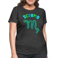 Thumbnail for Women's Power Words Scorpio T-Shirt - heather black