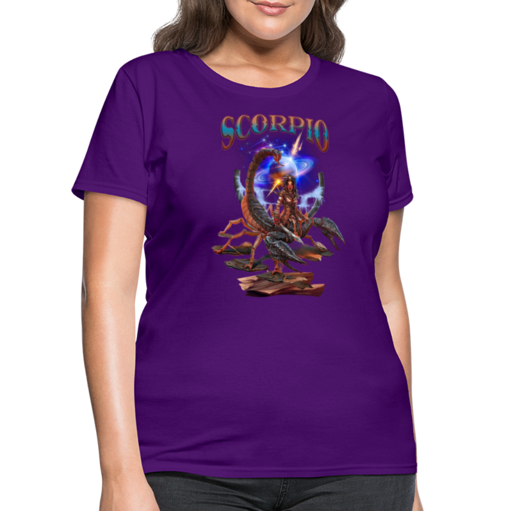 Women's Astral Scorpio T-Shirt - purple