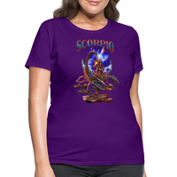 Thumbnail for Women's Astral Scorpio T-Shirt - purple