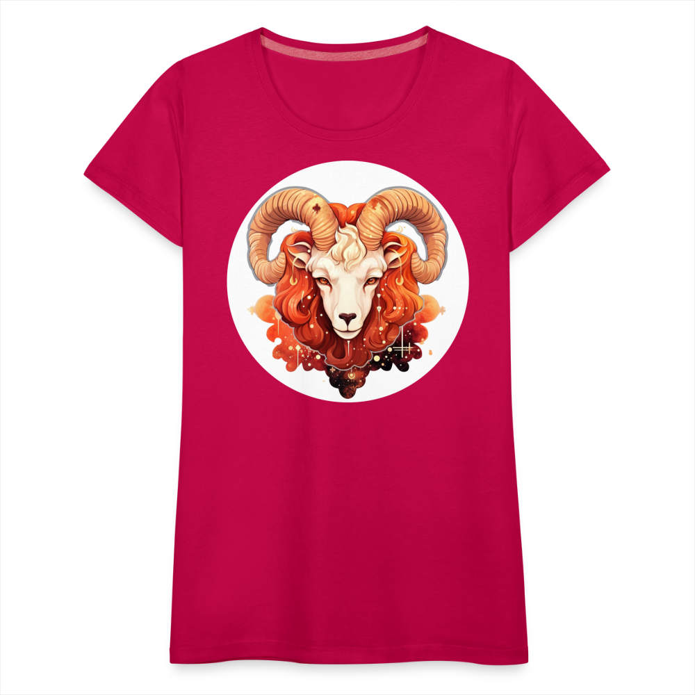 Women’s Symbol Aries Premium T-Shirt - dark pink