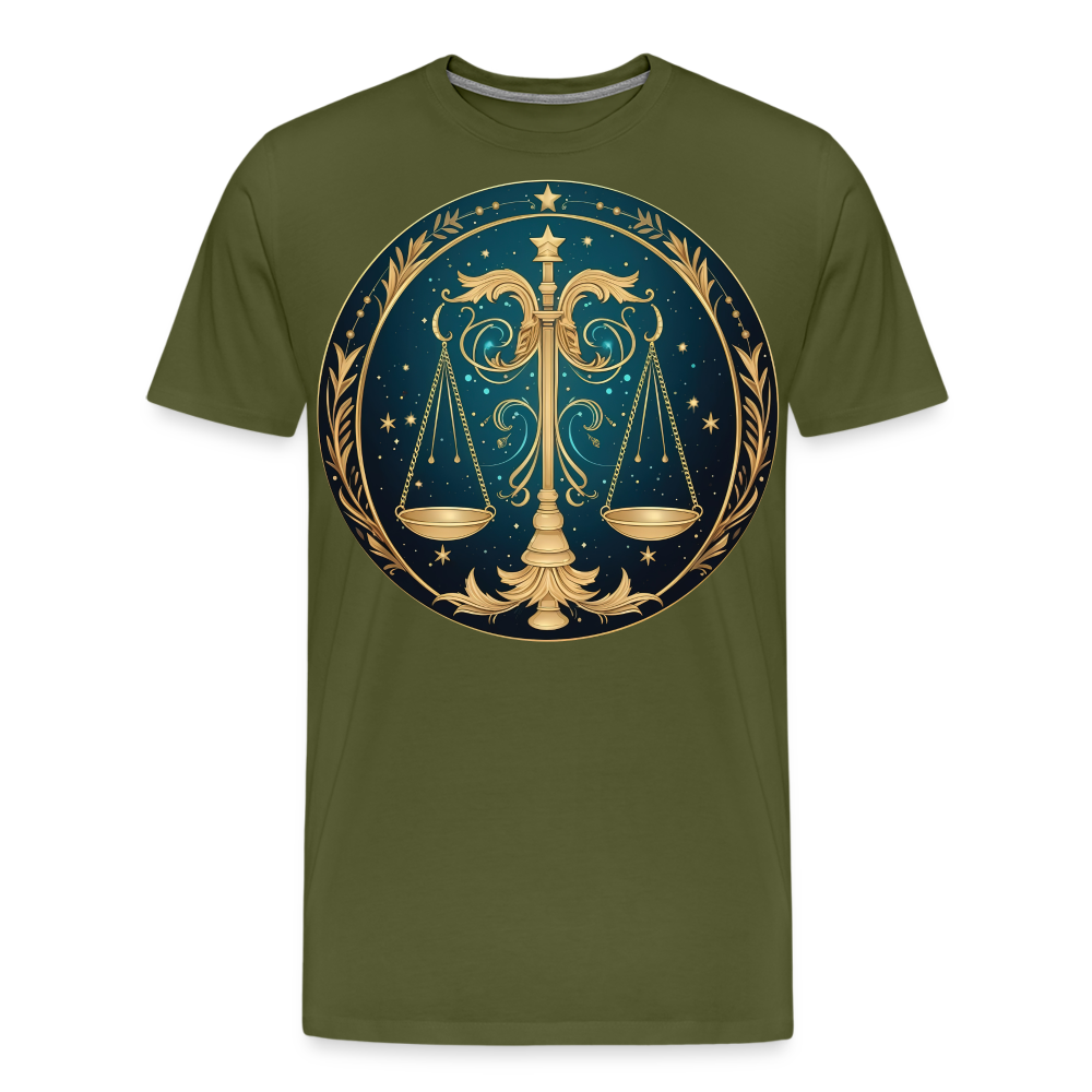 Men's Mystic Libra Premium T-Shirt - olive green