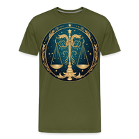 Thumbnail for Men's Mystic Libra Premium T-Shirt - olive green