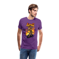 Thumbnail for Men's Fiery Aries Premium T-Shirt - purple