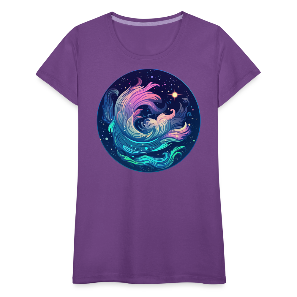 Women’s Magic Aquarius Premium T-Shirt - purple