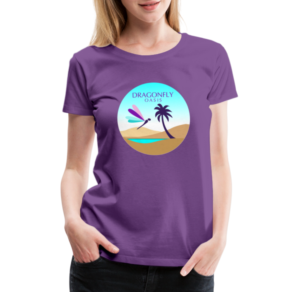 Women's Dragonfly Oasis V.2 Premium T-Shirt - purple