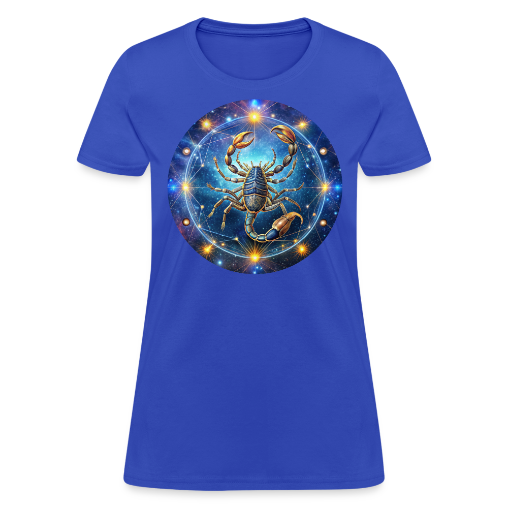 Women's Symbol Scorpio T-Shirt - royal blue