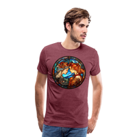 Thumbnail for Men's Mosaic Gemini Premium T-Shirt - heather burgundy