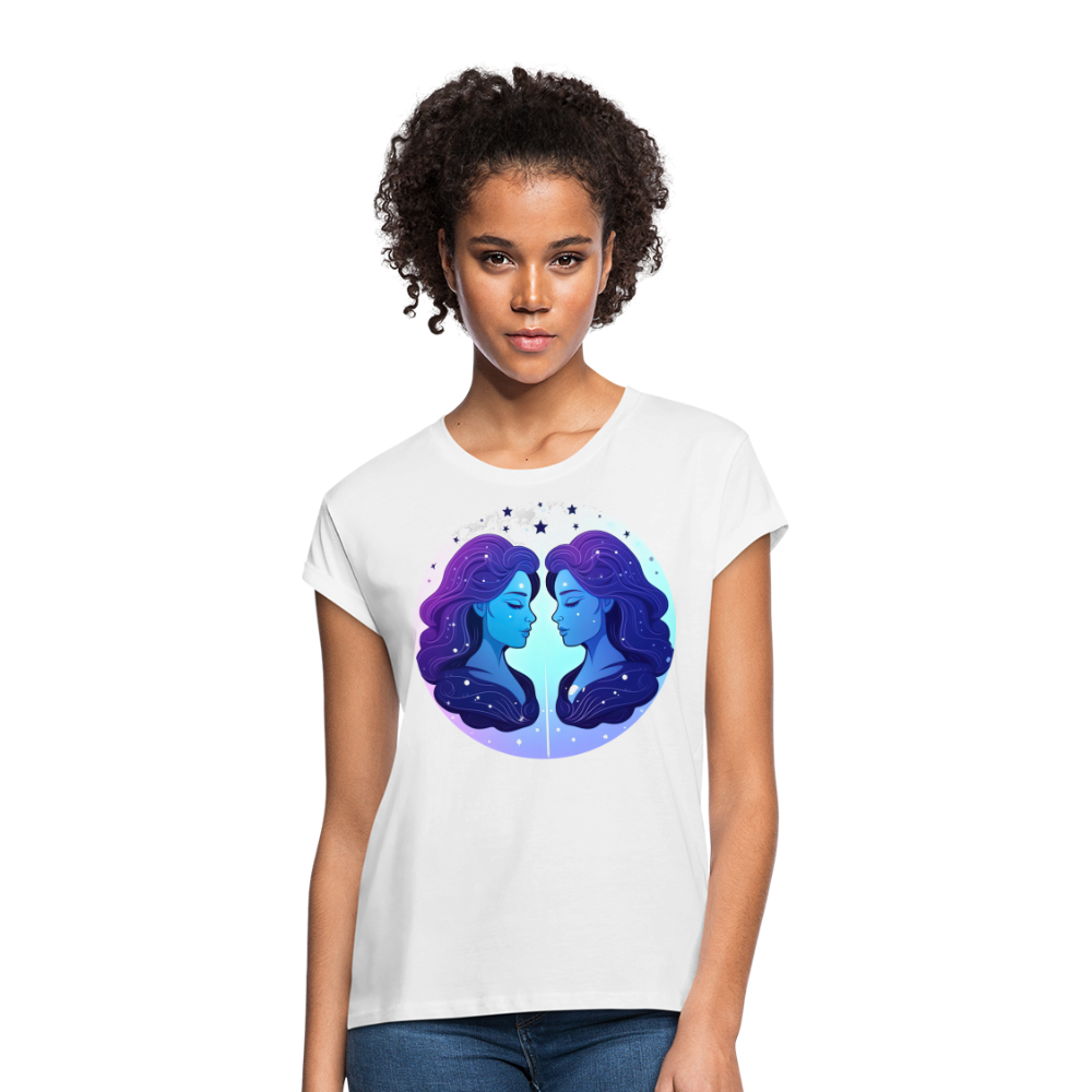 Women's Magic Gemini Relaxed Fit T-Shirt - white