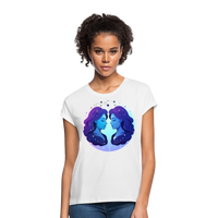 Thumbnail for Women's Magic Gemini Relaxed Fit T-Shirt - white