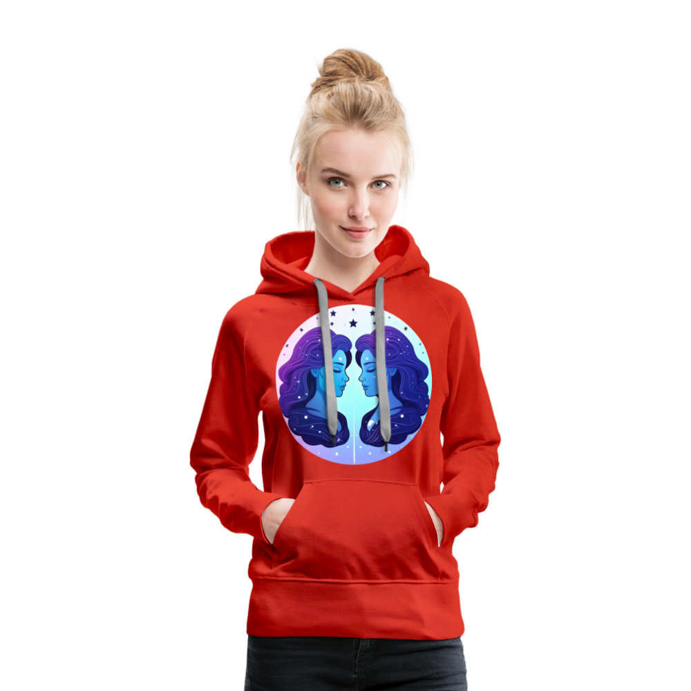 Women’s Magic Gemini Premium Hoodie - red