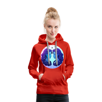 Thumbnail for Women’s Magic Gemini Premium Hoodie - red