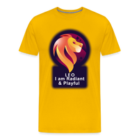 Thumbnail for Men's Glow Leo Premium T-Shirt - sun yellow