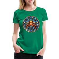 Thumbnail for Women’s Mosaic Cancer Premium T-Shirt - kelly green