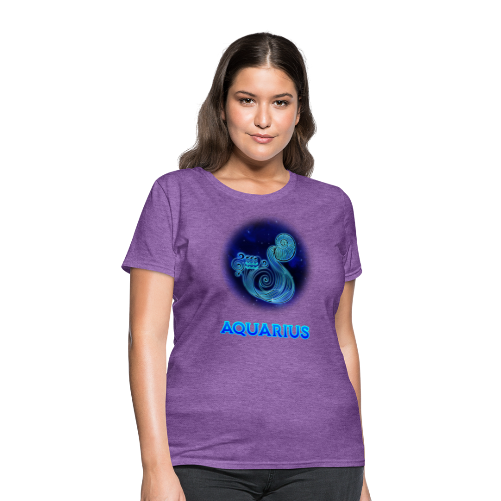 Women's Stellar Aquarius T-Shirt - purple heather