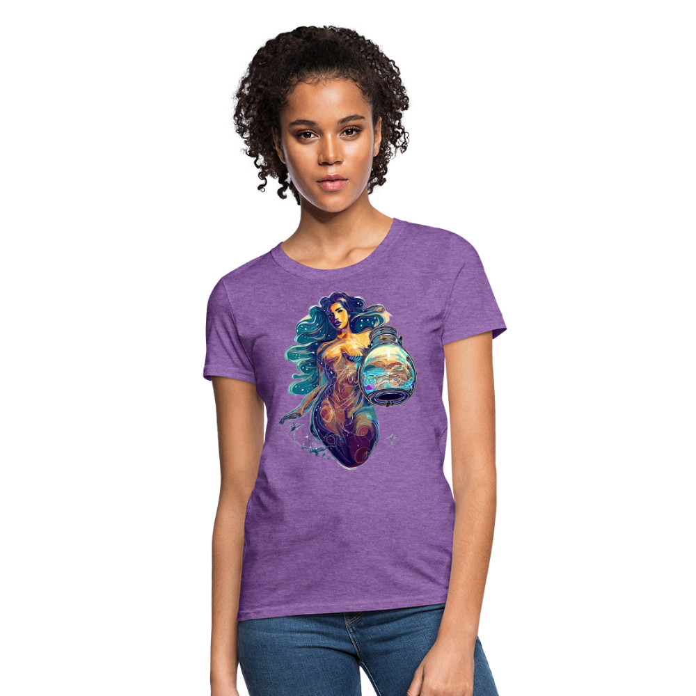 Women's Mythical Aquarius T-Shirt - purple heather