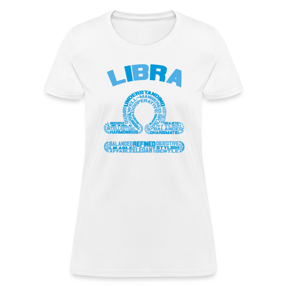 Women's Power Words Libra T-Shirt - white