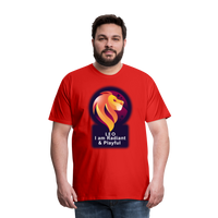 Thumbnail for Men's Glow Leo Premium T-Shirt - red