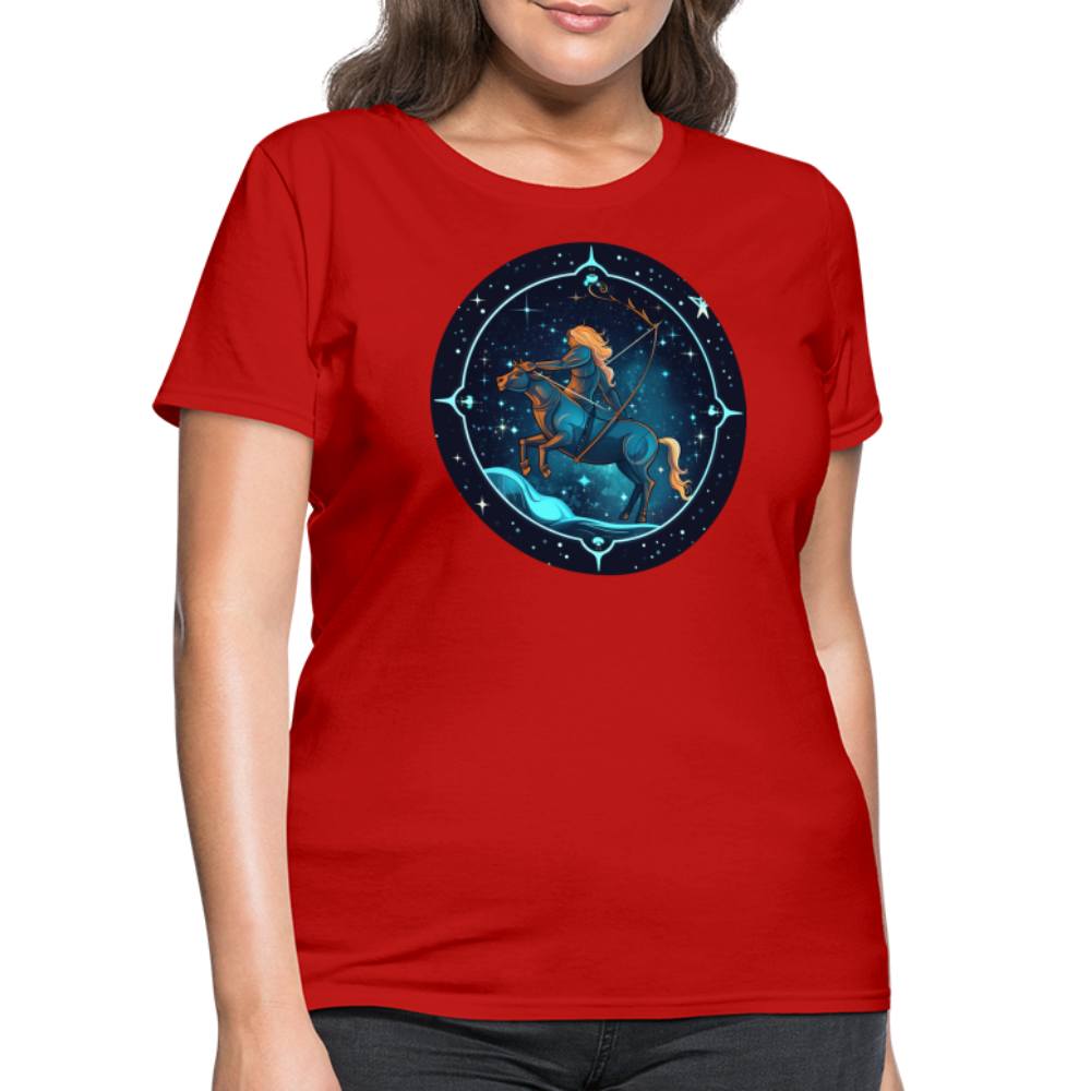 Women's Magic Sagittarius T-Shirt - red