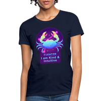 Thumbnail for Women's Neon Cancer T-Shirt - navy