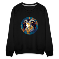 Thumbnail for Women’s Mythical Capricorn Premium Sweatshirt - black