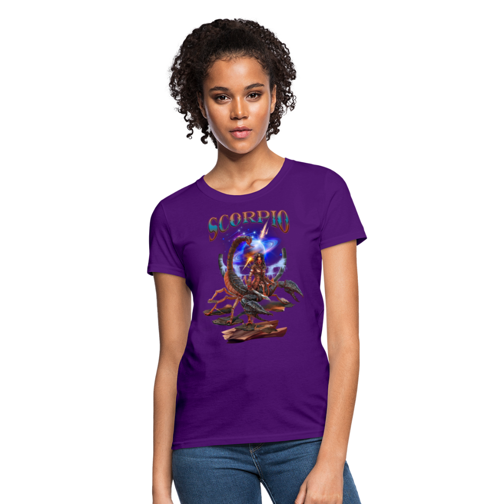 Women's Astral Scorpio T-Shirt - purple