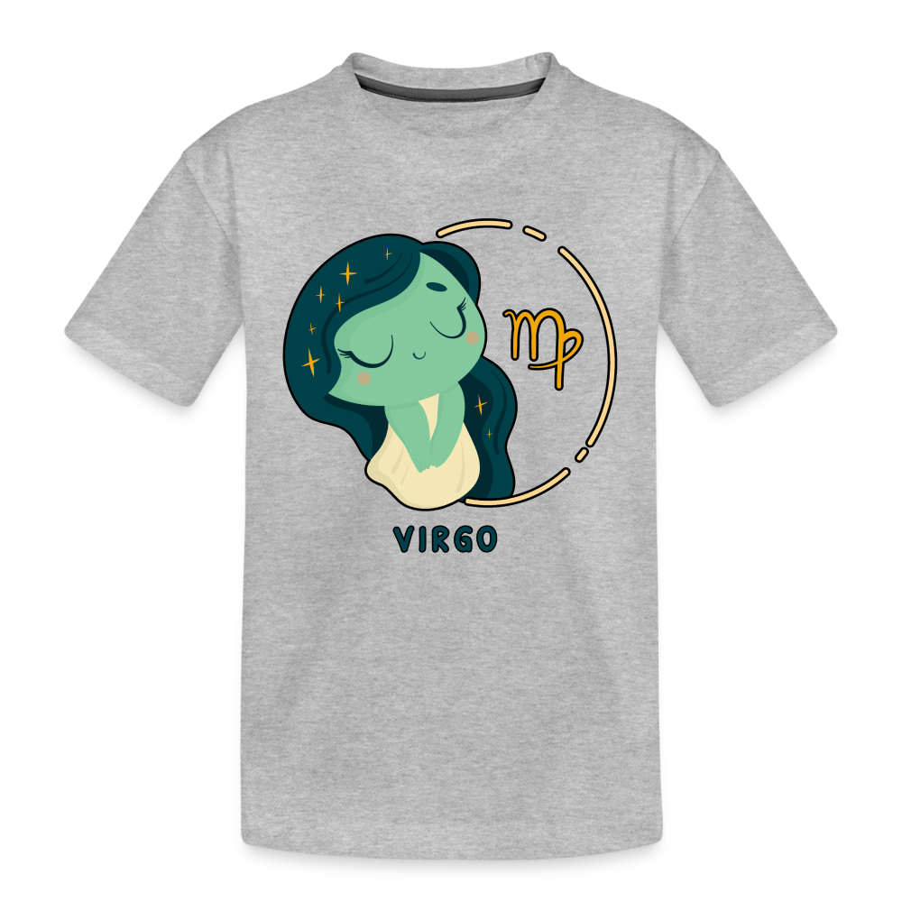 Kid’s Cartoony Virgo Premium Organic T-Shirt - heather gray