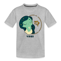 Thumbnail for Kid’s Cartoony Virgo Premium Organic T-Shirt - heather gray