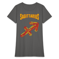 Thumbnail for Women's Power Words Sagittarius T-Shirt - charcoal