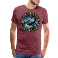 Thumbnail for Men's Mythical Scorpio Premium T-Shirt - heather burgundy