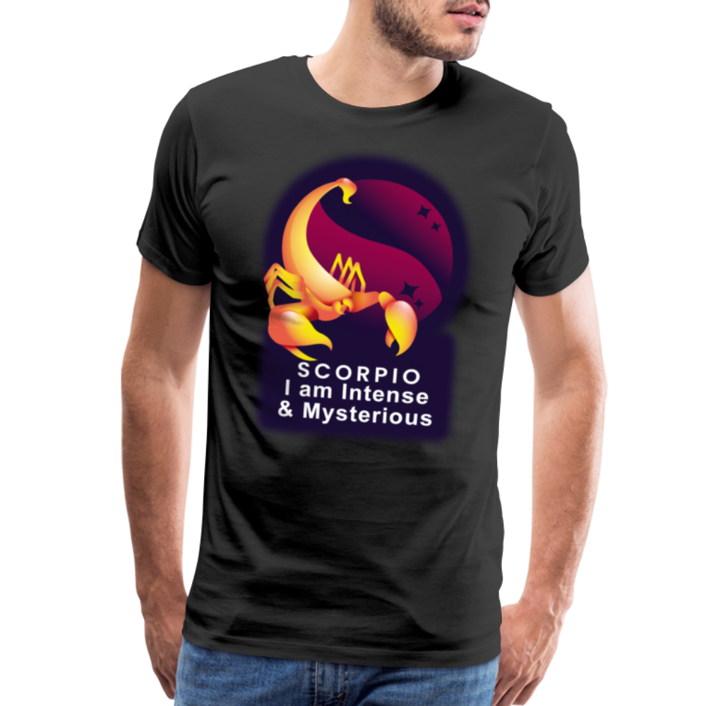 Men's Glow Scorpio Premium T-Shirt - black