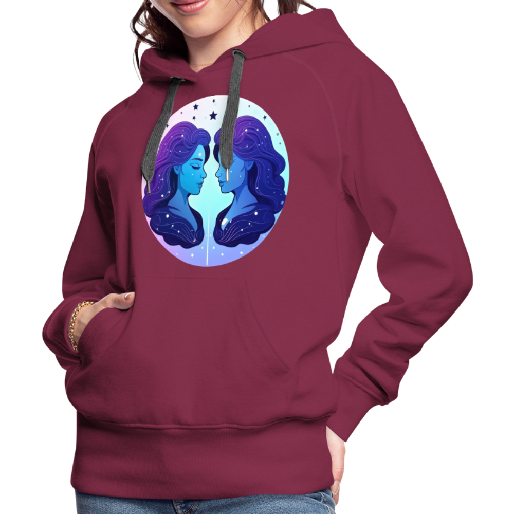 Women’s Magic Gemini Premium Hoodie - burgundy