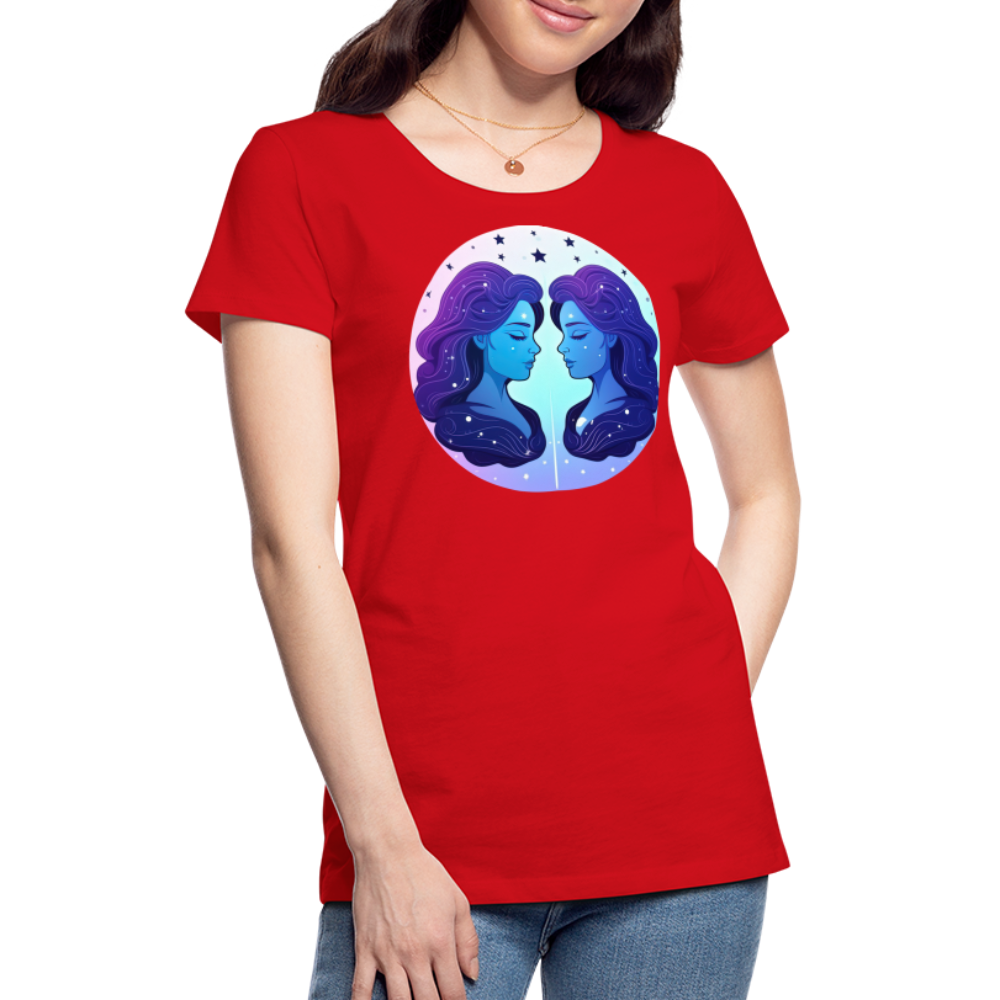 Women’s Magic Gemini Premium T-Shirt - red