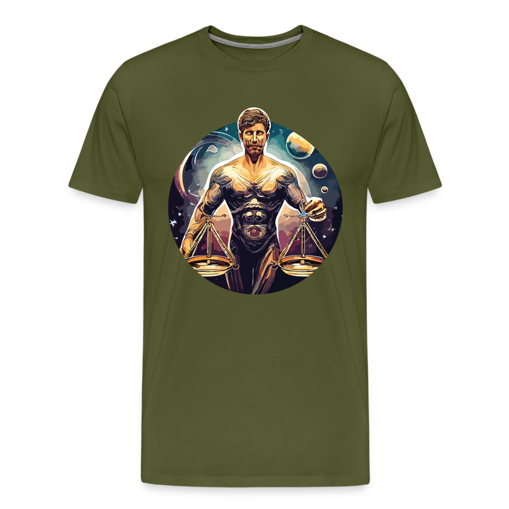 Men's Mythical Libra Premium T-Shirt - olive green