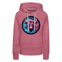 Thumbnail for Women’s Mystic Taurus Premium Hoodie - mauve