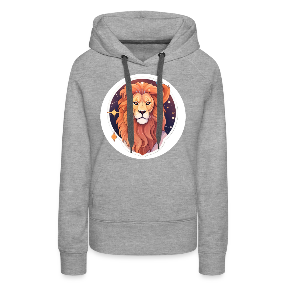 Women’s Symbol Leo Premium Hoodie - heather grey