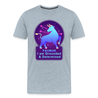 Thumbnail for Men's Neon Taurus Premium T-Shirt - heather ice blue