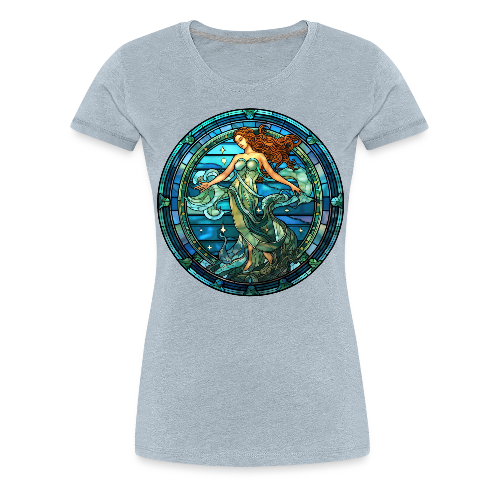 Women’s Mosaic Aquarius Premium T-Shirt - heather ice blue