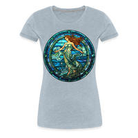 Thumbnail for Women’s Mosaic Aquarius Premium T-Shirt - heather ice blue