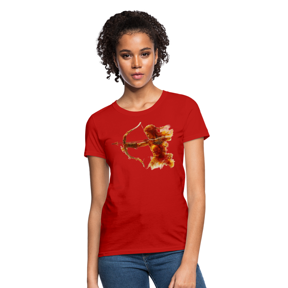 Women's Mythical Sagittarius T-Shirt - red