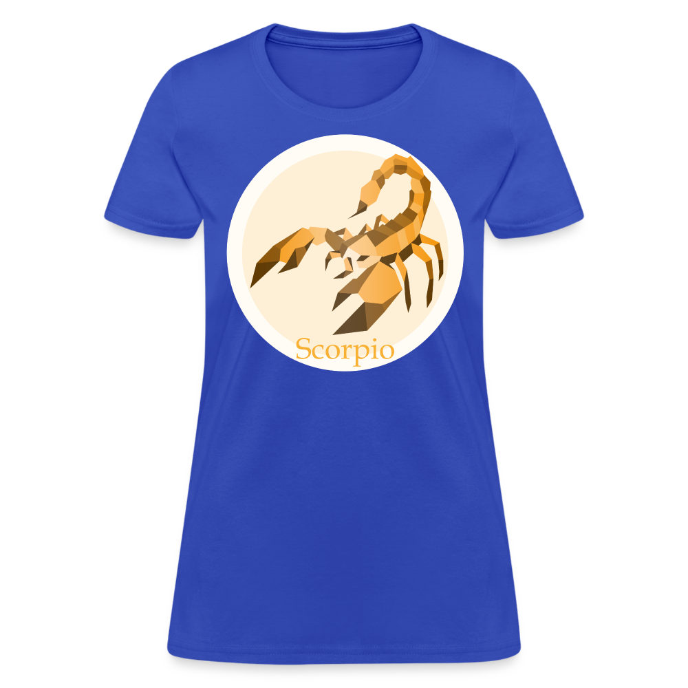 Women's Mosaic Scorpio T-Shirt - royal blue