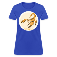 Thumbnail for Women's Mosaic Scorpio T-Shirt - royal blue