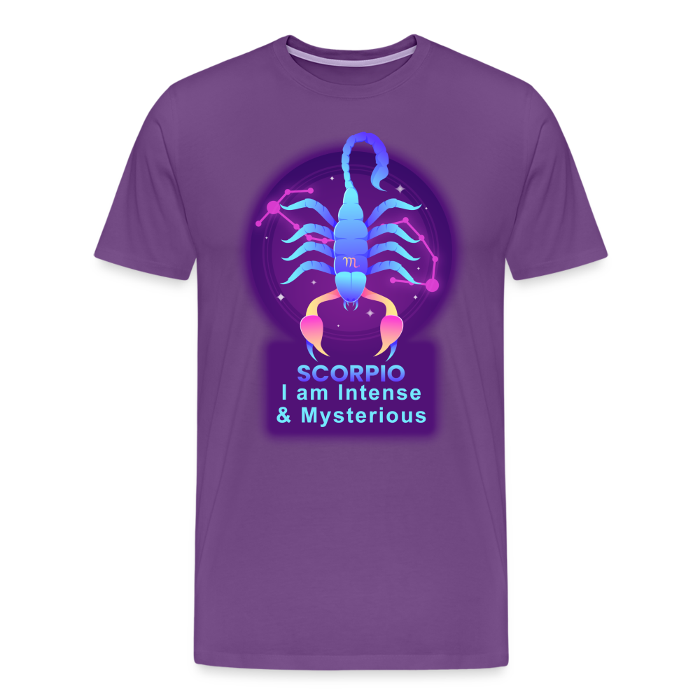 Men's Neon Scorpio Premium T-Shirt - purple