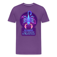 Thumbnail for Men's Neon Scorpio Premium T-Shirt - purple