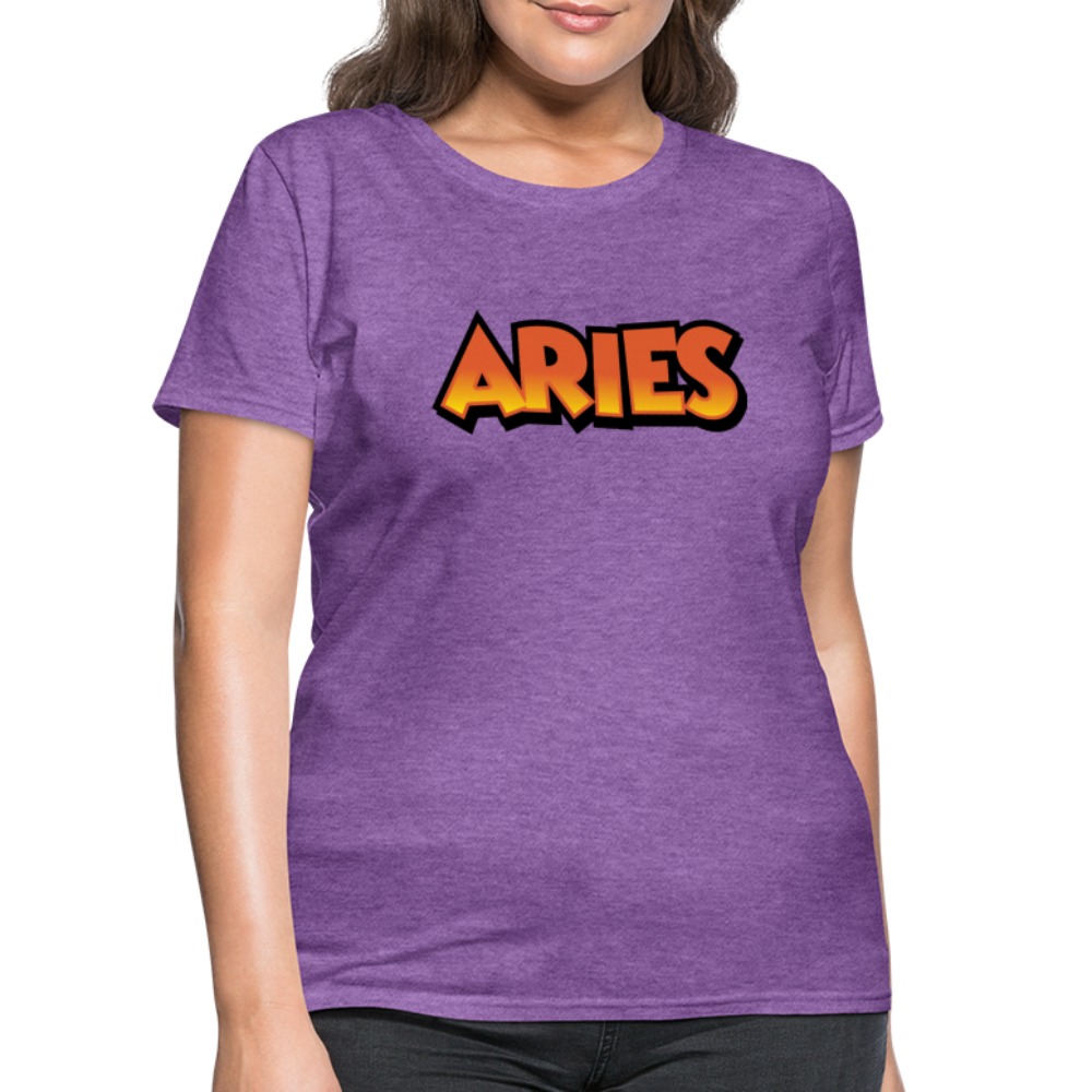 Women's Aries New Design T-Shirt - purple heather