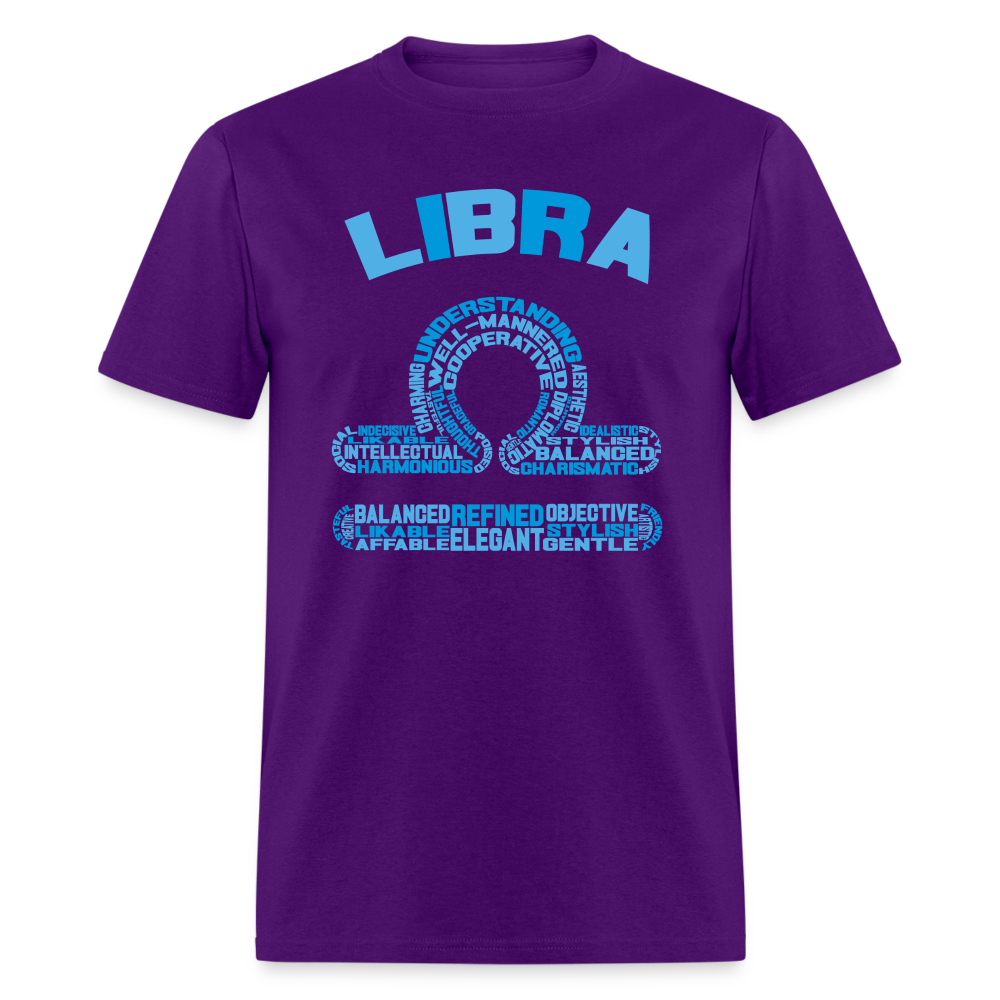 Men's Power Words Libra Classic T-Shirt - purple