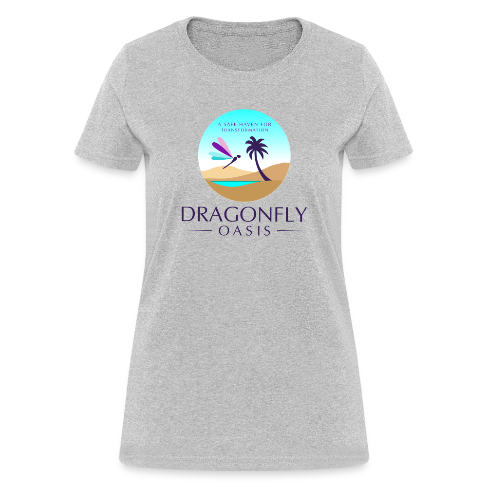 Women's Dragonfly Oasis V.1 Capricorn T-Shirt - heather gray