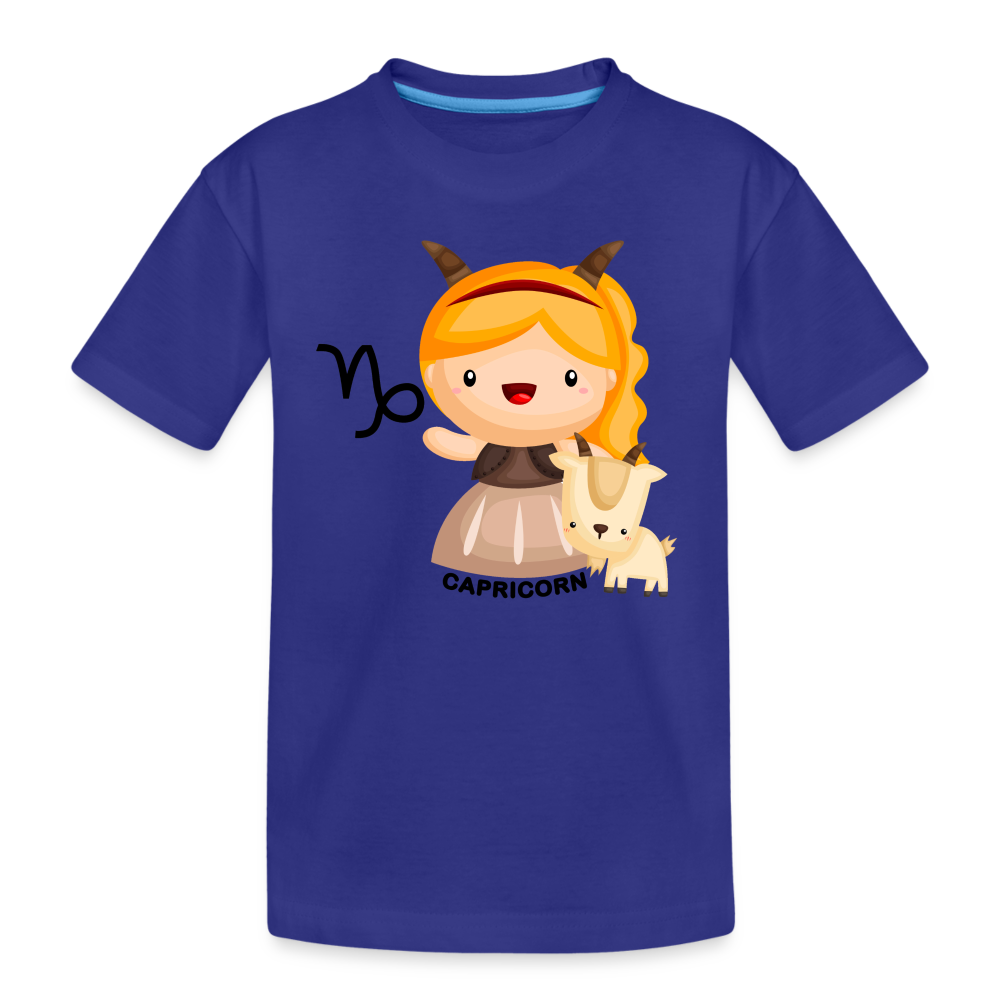 Kid’s Astro Girl Capricorn Premium Organic T-Shirt - royal blue