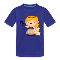 Thumbnail for Kid’s Astro Girl Capricorn Premium Organic T-Shirt - royal blue