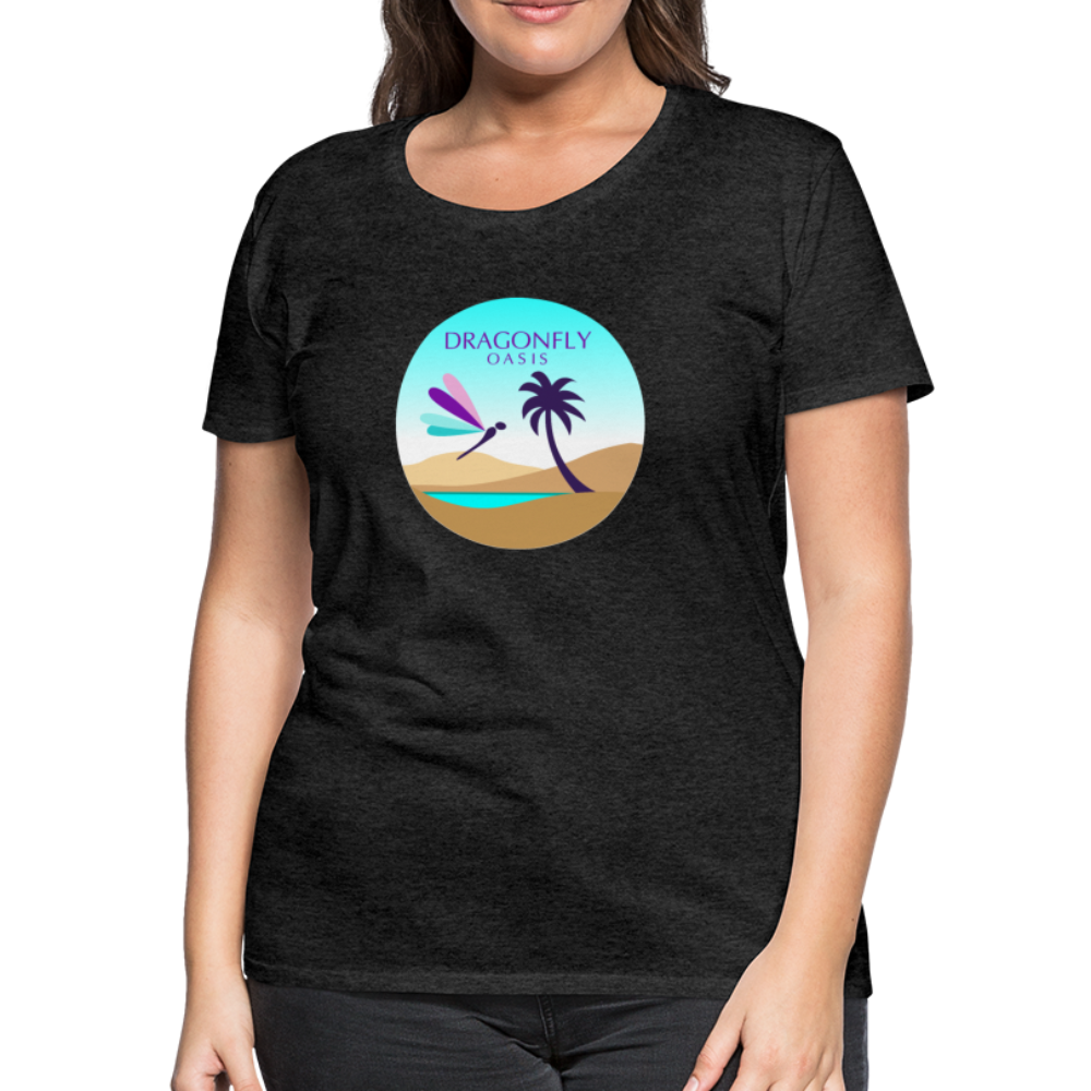 Women's Dragonfly Oasis V.2 Premium T-Shirt - charcoal grey